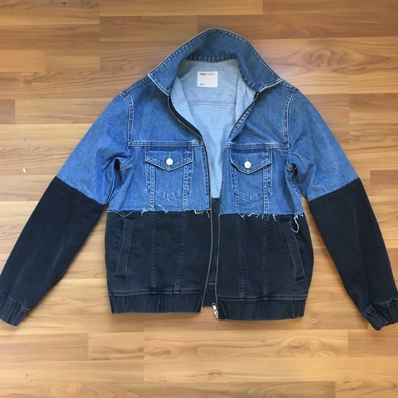 ASOS Jackets & Blazers - ASOS Color-Block Jean Jacket